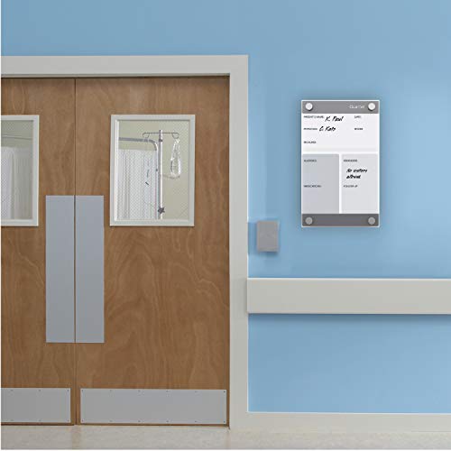 Quartet Glass Whiteboard, Dry Erase Board, 81/2" x 11", with