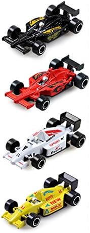 San Tokra 4Pcs Racing Cars Model Alloy Metal & Plastic Toy Cars for Children Gift