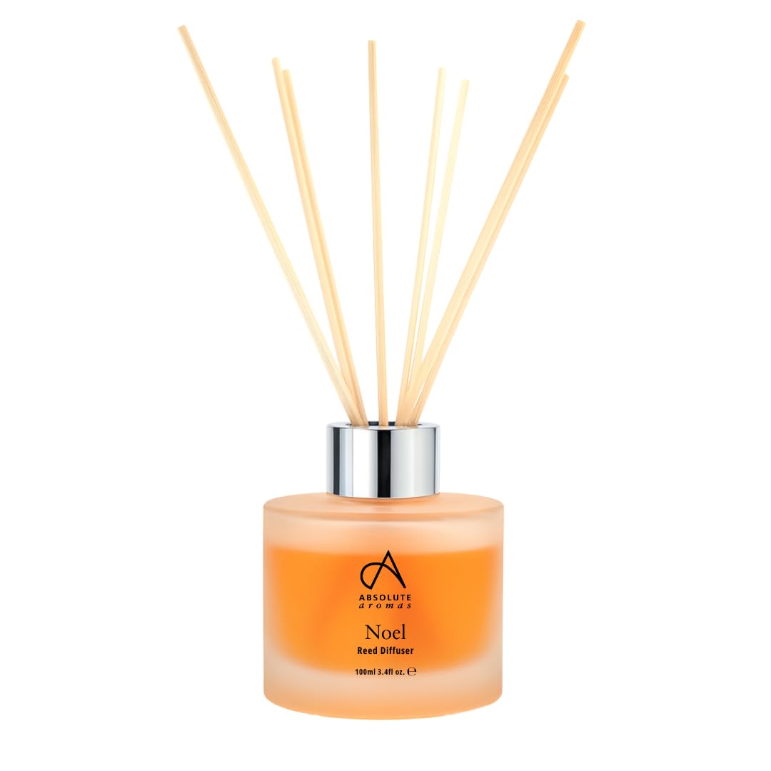 Absolute Aromas Noel Reed Diffuser with Cinnamon, Clove, Frankincense, Orange, Myrrh and Pine Essential Oils