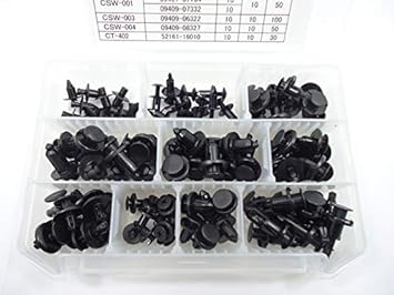 Amazon Co Jp プッシュリベット プッシュクリップ セット 樹脂リベット パネルクリップ 内張りクリップ 内張りリベット 国産車用 日産 トヨタ ホンダ スズキ 100個入り Diy 工具 ガーデン