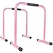 Titan Fitness Pink Dip Stand Station, Adjustable Height Upper Body Stabilizer Parallettes, Rated 300 LB for Tricep Dips, Pull-Ups, Push-Ups, L-Sits