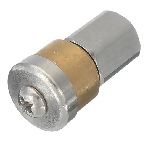 EsportsMJJ Pressure Washer Drain Sewer Rotary Cleaning Jetter Nozzle 3 Jet 1/8 Inch Female