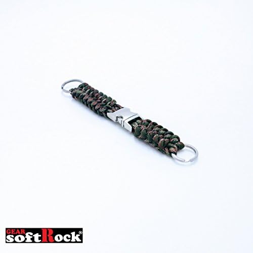 Softrock Gear ST-SRG-DKC Detachable Survival Durable 550-lbs Paracord Keychain, Color: 8 to choose from