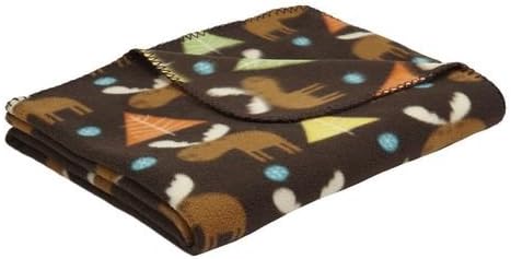 Cozy Printed Fleece Throw Blanket - Assorted Designs &amp; Colors (Moose)
