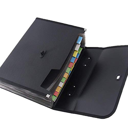 image for Fengus 26 Pockets Expanding File Folder Large Capacity Plastic A4 Lett