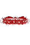 AMJ Dresses Inc Girls One Size Red Flower Girl Hair Wreath