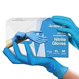 Blue Gloves Disposable Latex Free X Large, 50 Count