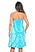 Riviera Sun 21612-TW-XL Strapless Tube Short Dress/Summer Dresses Turquoise/White