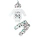 Elevin(TM)Newborn Baby Printed Long Sleeve Tops +Long Pants Hat Outfits Set