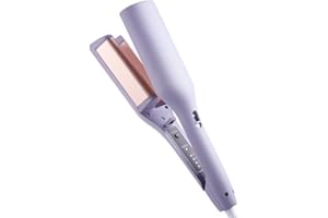 TYPOGROVE Hair Curling Iron, Hair Waver Anti-Scald, 1.25Inch/32mm Rapid Heating Wave Iron, Curling Iron Hair Tool, Wave Curling Iron for Short and Long Hair, Curling Iron for Wide Deep Waves
