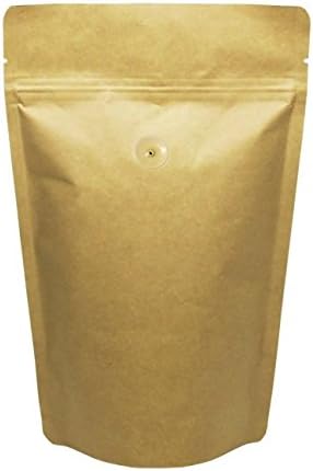 BAP 16 oz Kraft Stand Up Pouch with Valve for Coffee (500 pcs)