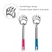 [6 Pack] AKARY Telescopic & Extendable Bear Claws Metal Back Scratcher - Massage Tools for Instant Itching Relief (Multicolor)