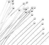 HYBEADS 500-piece 2mm Ball Head Pins, 22-gauge, 2-inch (Silver)