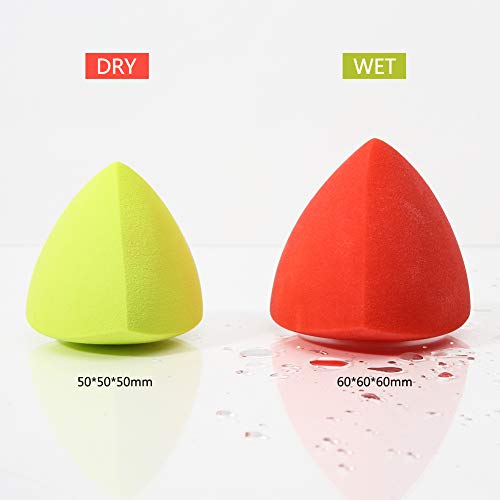 image for Docolor Makeup Sponges 4Pcs Makeup Blender Sponge Foundation Blending 
