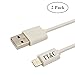 TT&C iPhone Lightning Short Cable [ 1 Ft White 2 Pack ] Supreme Quality Syncing and Charging Cable Data Cord for iPhone 8, iPhone X, iPhone 7, 7Plus, 6, 6s, 6+, 6s+, 5, iPad Mini, Air, iPad 5, iPod