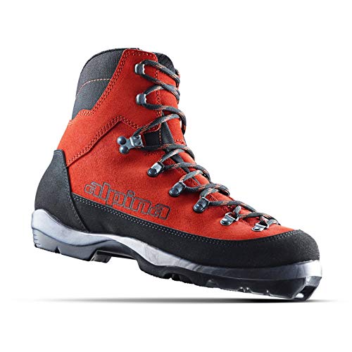 Alpina Sports Wyoming Leather Backcountry Cross Country Nordic Ski Boots, Red/Black, Euro 44 - Thumbnail 2