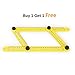VINIUVI Template Tool, Ultimate Multi-Angle Measuring Ruler for Builders, Craftsmen and DIY-ers