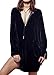 R.Vivimos Womens Velvet Long Sleeve Pocket Casual Mini Shirt Dress (XL, DarkBlue)