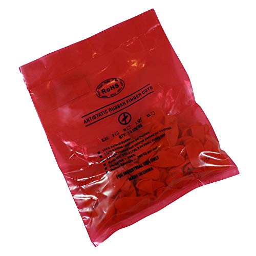 Disposable Latex Finger Cots 100pcs (Large) Orange Anti-Slip, Anti-Static Rubber Fingertips Protective Finger Gloves for Topical Medical Application, Nail Art, Electronic Repair, Jewelry Cleaning - Thumbnail 6