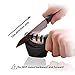 Kitchen Knife Sharpener 3 Stage Professional Knife-Sharpening Kit, Kitchen & Outdoor Sharpens Steel & Ceramic Knives for All Knife Sizes (Black)