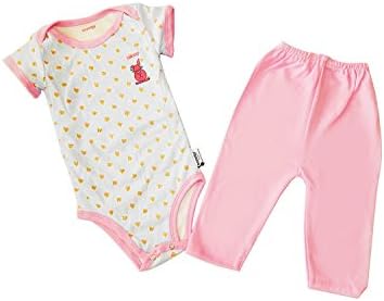 Bazooby Baby Girl and Baby Boy Reversible Onesies :: Unisex Newborn Bodysuite and Legging Set :: Baby Clothes Gift Set (0M-6M, Blue &amp; Pink / White)