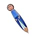 Aimeio 5 PCs Creative Cute Fat Girl Doll Ballpoint Pen Lovely Twig Ball Pen,0.5mm Blue Ink for Writing,Student Gift Office Supplies