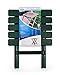 Camco 51691 Green Large Adirondack Portable Outdoor Folding Side Table, Perfect for The Beach, Camping, Picnics, Cookouts and More, Weatherproof and Rust Resistant
