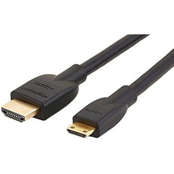 AmazonBasics High-Speed Mini-HDMI to HDMI Cable - 6 Feet (Latest Standard)