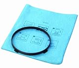 Stanley 25-1201 Blue Cloth, Reusable Filter with Clamp Ring for 1-5 Gallon Wet/Dry Vacuums, 1-Pack