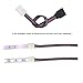 Kabenjee 10X SMD5050 RGB LED Strip Light 4 pin Quick Connector,RGB LED Tape Light Snap Down Connector-RGB LED 4 pin Strip to Power Adaptor with Solderlesss Clamps(10pcs/Pack)