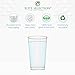 ELITE SELECTION Clear Disposable Plastic Cups 14 Oz. Pack Of (100) Fancy Hard Plastic Cups - Party Accessories - Wedding - Cocktails- Tumblers