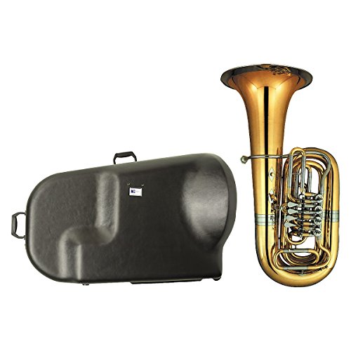 Miraphone 186-4U Series 4-Valve Yellow Brass BBb Tuba with Hard Case