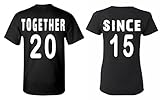 Shop4Ever® Couples Matching Together Since 2015 T-shirt