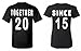 Shop4Ever® Couples Matching Together Since 2015 T-shirt