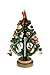 Clever Creations Wooden Christmas Tree Table Top Decoration from Traditional Winter or Christmas Theme with Green Painted Tree| 11 Mini Ornaments | 100% Real Wood | Collectable | Stands 10