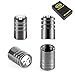 Dsycar Black Skull Style Bike Motorcycle Car Tire Valve Stem Caps - 4Pcs/Box - Black -