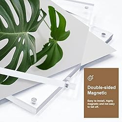 Egofine 8x10 Acrylic Frame, 20mm Thicker Frameless