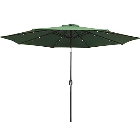 HENGMEI 300cm ALU Sonnenschirm Gartenschirm Terrassenschirm Marktschirm Ampelschirm Strandschirm Kurbelschirm mit UV Schutz 4