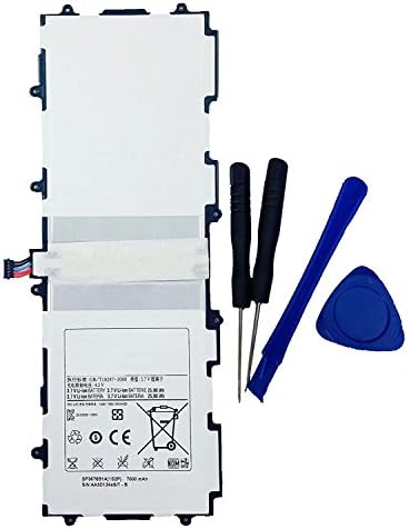 Powerforppc Generic Replacement Battery for Samsung Galaxy Tab 2 10.1 Inch SGH-I497 SPH-P500 SPH-P500TSASPR GT-N8010 WiFi GT-N8013 GT-P5113TS with Tool