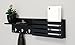 kieragrace KG Sydney Wall Shelf and Mail Holder with 3 Hooks - Black, 24