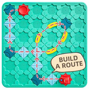 Logical Road Builder Games, STEM Family Board Game, Large Educational Smart Brain Teasers Puzzles Toys, Preschool Learning Early Montessori Birthday Gifts for Kids Boys Girls Age 4-8 Year Old (Green)