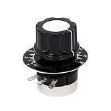 uxcell a15050500ux0776 Rotary Carbon Potentiometer with Diameter with Knob, RV24YN 20S B103 10K Ohm