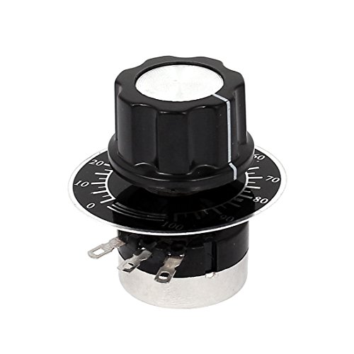 uxcell a15050500ux0776 Rotary Carbon Potentiometer with Diameter with Knob, RV24YN 20S B103 10K Ohm