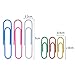 Dxg 450 Pieces Colored Paper Clips, 28mm, 50mm, Assorted Colors