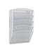 Klickpick Office 5 Sections Hanging Files Wall Mounted Metal Mesh Document File Organizer Magazine Holder Rack Organizer Racks Multipurpose Use To Display Files, Magazine, Newspapers- White