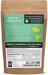 Moringa Mint Tea Bags | 100 Bags | by FGO