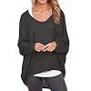 ZANZEA Dames T-shirt Losse Lange Mouwen Blouse Oversize Tops Overhemden Trui Asymmetrisch Jumper Sweatshirt