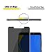 [2-Pack] PULEN Screen Protector for Samsung Galaxy A9 2018, Self-Adhesive Anti-spy Scratch Resistance Anti-Fingerprints No-Bubble Privacy Tempered Glass Protector Film for Galaxy A9 2018