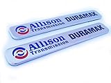 2 New Pair Set OEM Duramax Diesel Allison Emblems 2500HD 3500HD Truck Badges Decals Nameplate