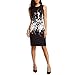 h Women Dress,Haoricu Elegant Retro Summer Women Sleeveless Bodycon Ladies Evening Party Dress (S, Black)
